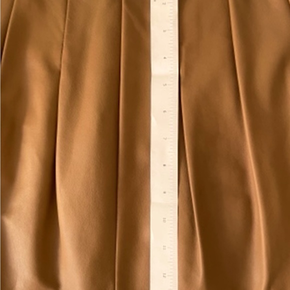 Rebecca Taylor A-Line Brown Pleated Mini Skirt - Picture 5 of 7